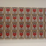 The Campbell cans by Andy Warhol